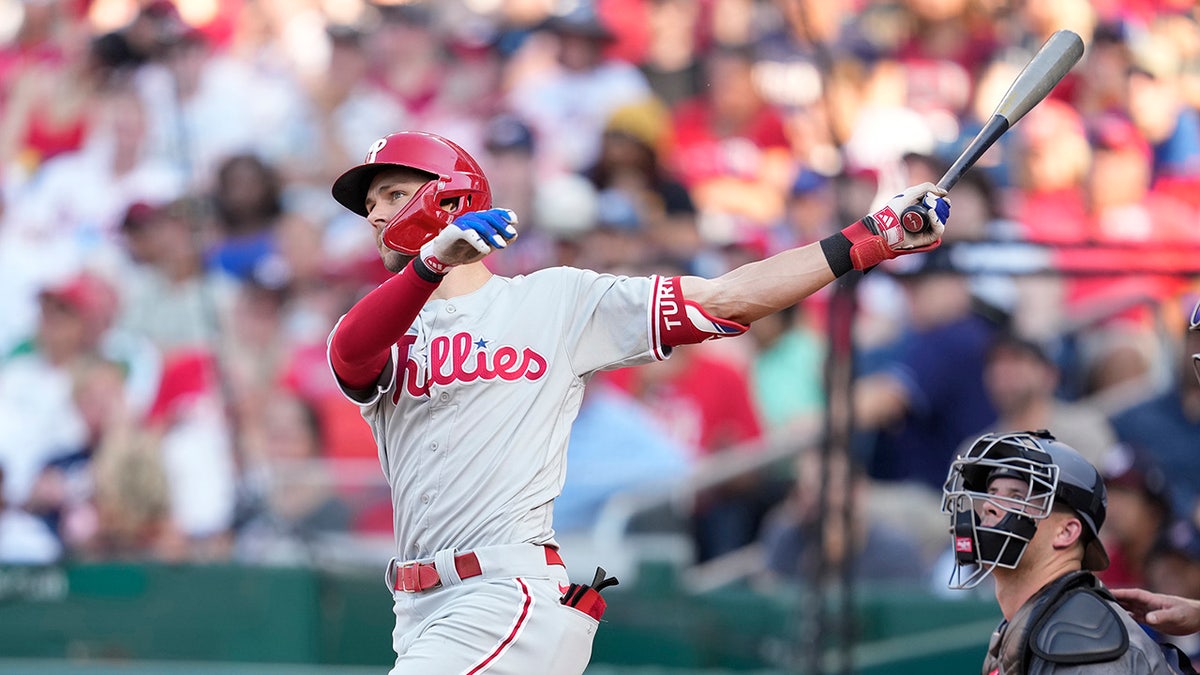 Trea Turner after home run