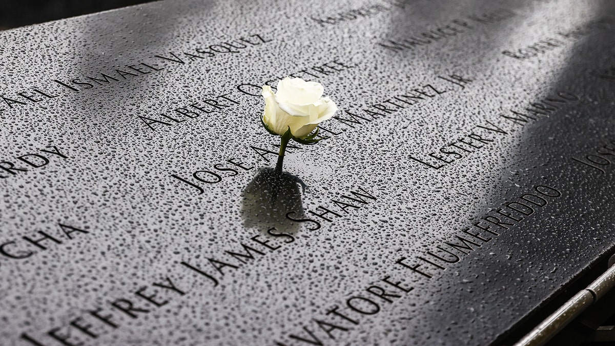 Victims names at 9/11 memorial in NYC
