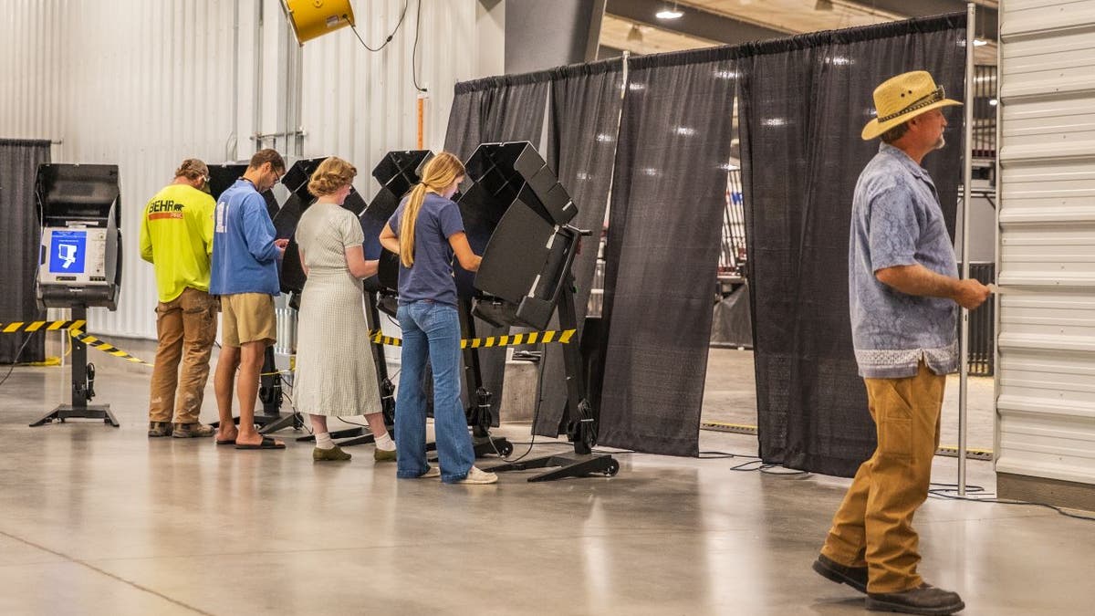 Wyoming voters casting ballots
