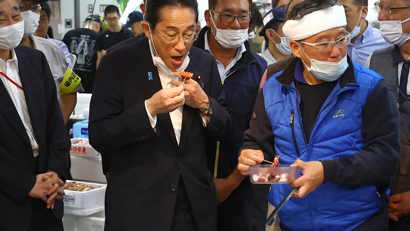 JAPAN’S PM EATS FUKUSHIMA SEAFOOD to Dispel Safety Concerns