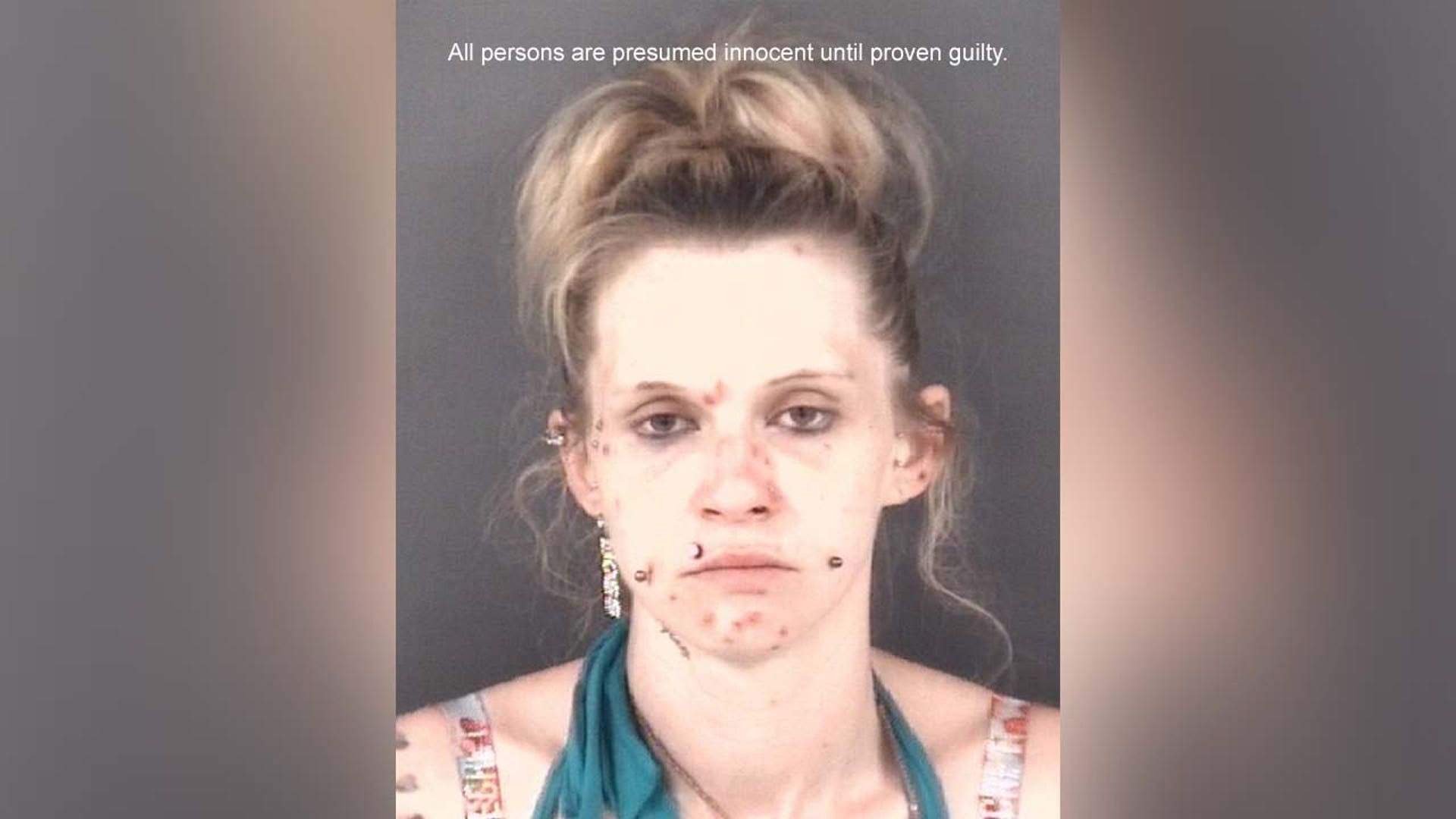 A mugshot of Melanie McNally