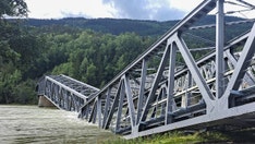 Norwegian railway bridge collapses due to torrential rain