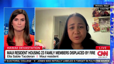 Maui resident grows visibly emotional as family continues to suffer from wildfires: 'Where's the President?'