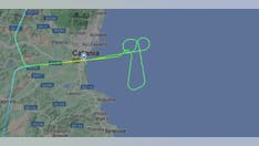 Frustrated Lufthansa pilot flies plane in 15-mile long penis pattern after being diverted to different airport