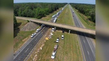 Arkansas highway left a mess after truck spills nacho cheese