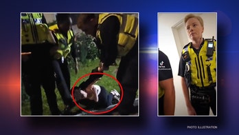 Autistic girl screams and cries as police arrest her after comment about officer looking like a lesbian