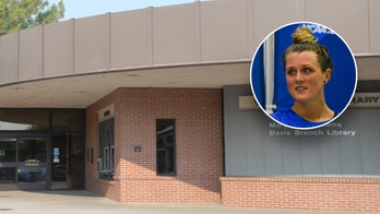 Riley Gaines slams men trying to 'silence' ex-college athlete at California library event