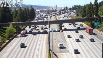 Seattle-area police officer on service detail for VP Kamala Harris' visit falls onto freeway