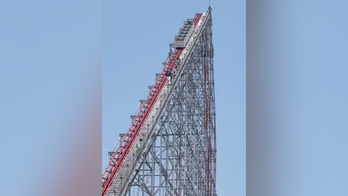 Ohio amusement park guest stuck at 'top' of once 'steepest' roller coaster relives scary exit: 'Such an angle'