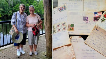 Pen pals, both 80, meet for the first time after writing letters to each other for 68 years