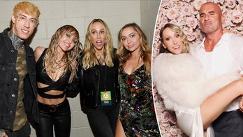 Miley Cyrus supports mother Tish as she weds 'Prison Break' star Dominic Purcell while some siblings skip it