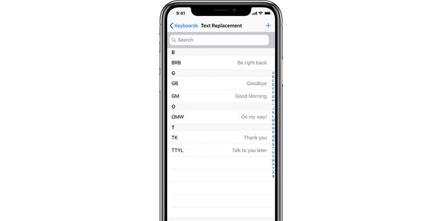 Screenshot of an iPhone.