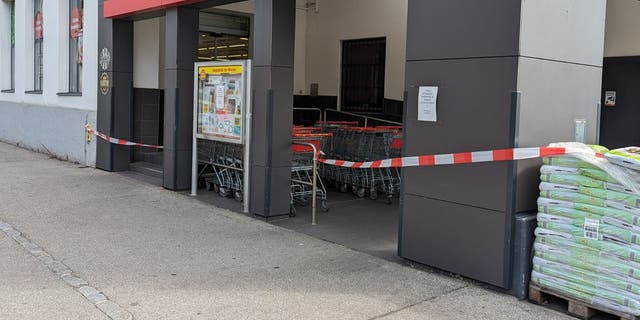 shuttered Austrian grocery store