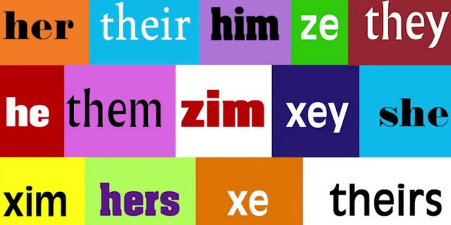 a compilation of different types of pronouns