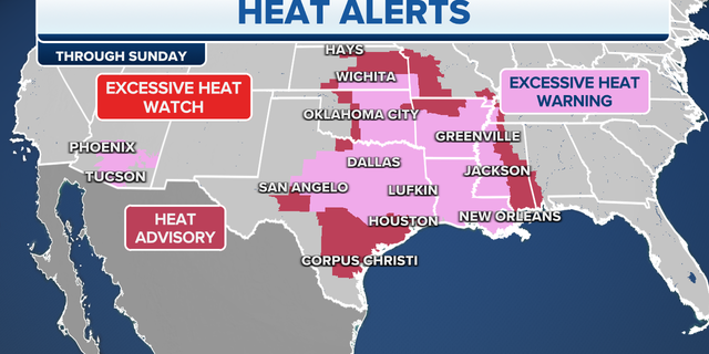 U.S. heat alerts