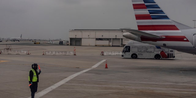 American Airlines worker