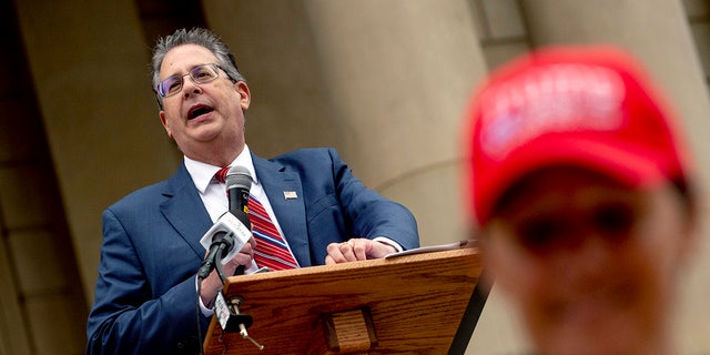 Matthew DePerno at Michigan Capitol rally