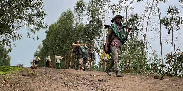 An unidentified armed militia fighter