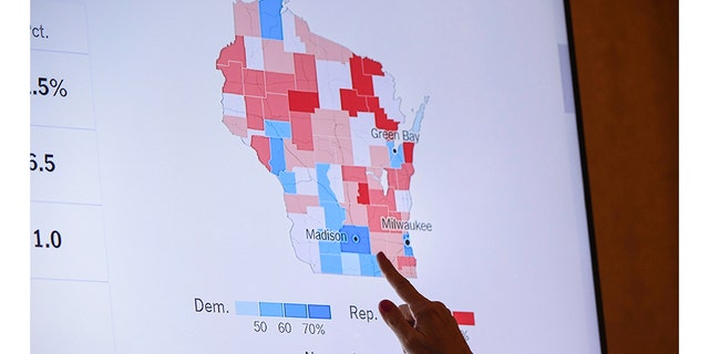 Wisconsin governor's race map