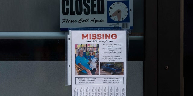 A missing person sign
