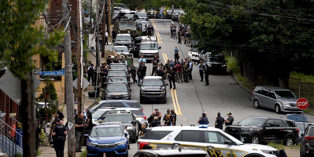 Pittsburgh shooting scene