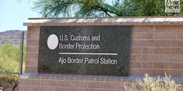 US Customs and Border Protection patrol station sign