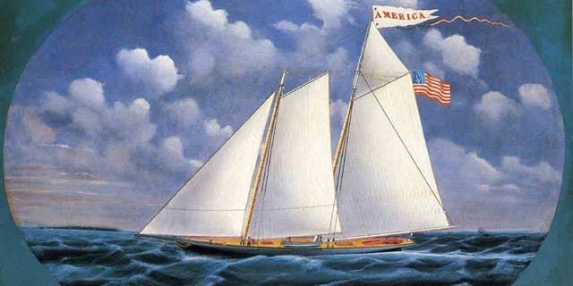 Painting of a sailing boat
