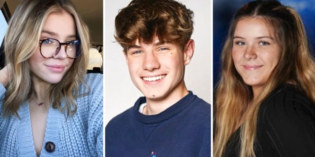 A split photo of Lindy, Christopher and Kamryn Simmons
