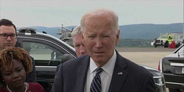 Biden speaking to reporters