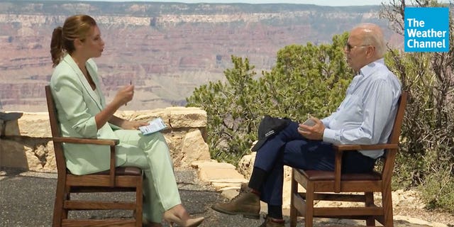 Biden appears on The Weather Channel