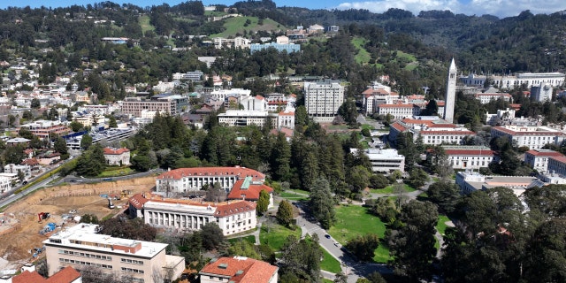 An aerial view of the U.C. Berkeley campus
