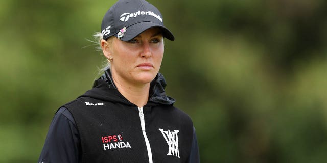 Charley Hull on the final day of the AIG Women's Open