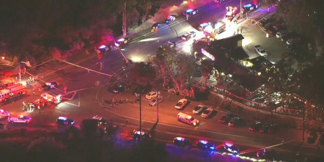 Crime scene outside Cook's Corner