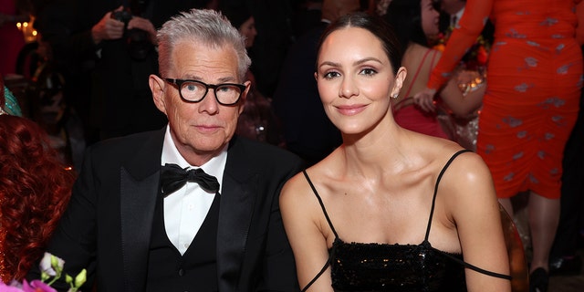 David Foster and Katharine McPhee at an event