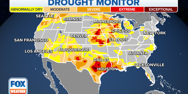 Fox Weather Drought Map