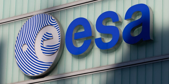 The European Space Station logo on a building