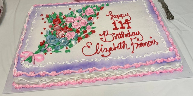 Elizabeth Francis birthday cake