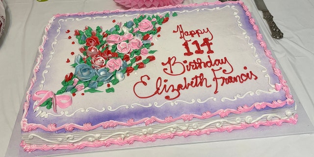 Elizabeth Francis birthday cake