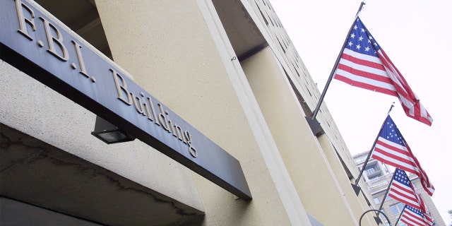 Photo of the front of an FBI building.