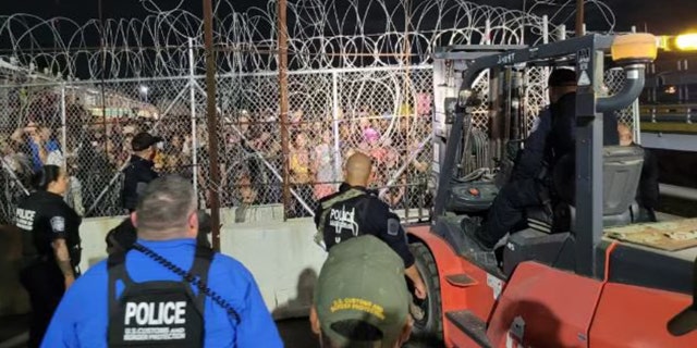 Illegal immigrants attempting to cross into Texas