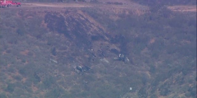 US F/A-18 Hornet fighter jet crash site seen near San Diego