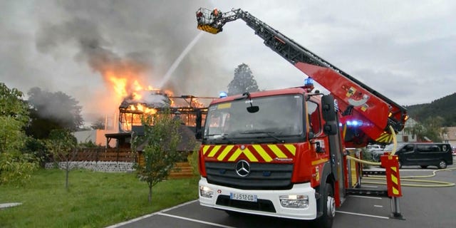 Firefighters respond to blaze at home in eastern France