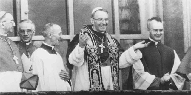 Smiling picture of fully vested Pope John Paul I