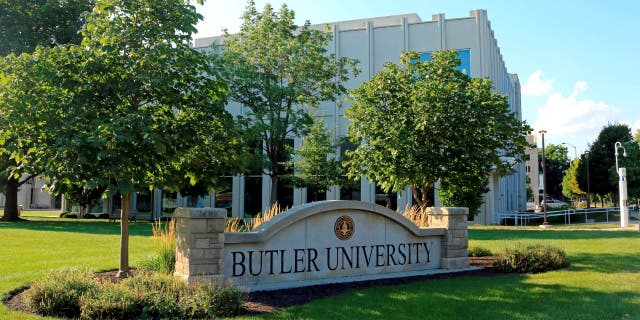 Butler University entrance sign