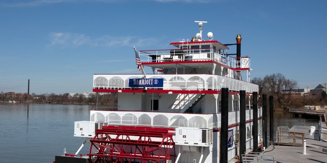 Harriott II riverboat docked in Alabama
