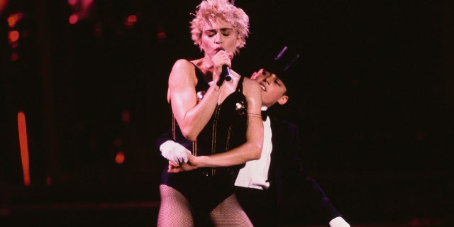 Madonna performing