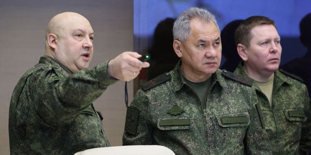 General Sergei Surovikin directing Russian troops