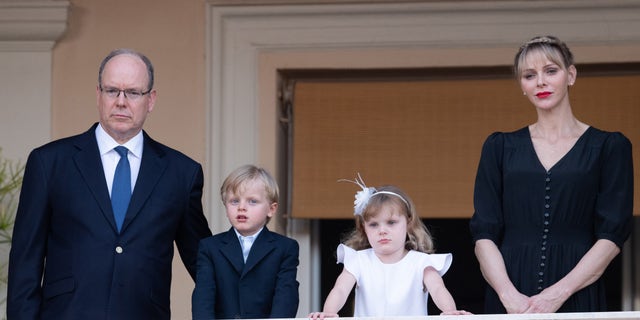 Prince Albert II of Monaco, Prince Jacques of Monaco, Princess Gabriella of Monaco and Princess Charlene of Monaco attend the Fete de la Saint Jean