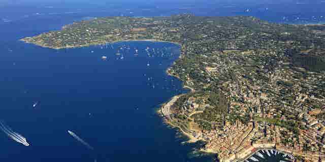 St. Tropez aerial view