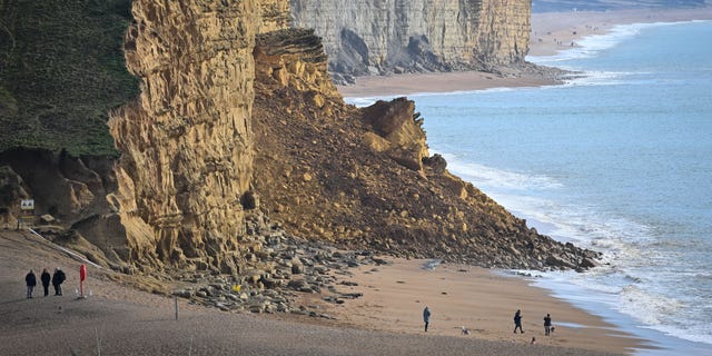 East Cliff beach, Dorset, England 
